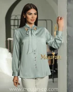 بلوز یقه هفت کراواتی