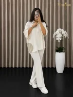 تونیک زنانه یقه شکاری