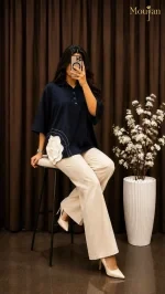 تونیک زنانه یقه شکاری