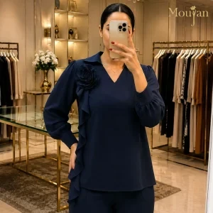 بلوز سرشانه چین‌دار